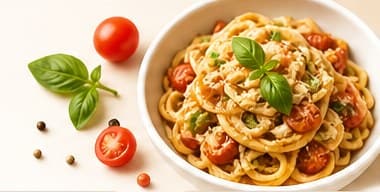 Pasta sốt kem
